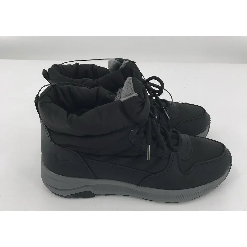 Eddie Bauer Cozy‎ Balasana Winter Boots Womens Size 9 Black Warm & Comfortable